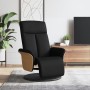 Sillón reclinable con reposapiés tela negra en Sillones | Comprar online en Foru.es
