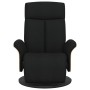 Sillón reclinable con reposapiés tela negra en Sillones | Comprar online en Foru.es