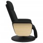 Sillón reclinable con reposapiés tela negra en Sillones | Comprar online en Foru.es