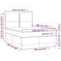 Cama box spring con colchón tela gris taupe 140x200 cm de vidaXL, Camas y somieres - Ref: Foro24-3141701, Precio: 499,79 €, D...