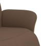 Sillón reclinable con reposapiés tela marrón en Sillones | Comprar online en Foru.es