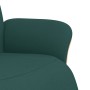 Sillón reclinable con reposapiés tela verde oscuro en Sillones | Comprar online en Foru.es