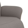 Sillón reclinable con reposapiés tela gris taupe en Sillones | Comprar online en Foru.es