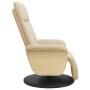 Sillón reclinable con reposapiés tela color crema en Sillones | Comprar online en Foru.es