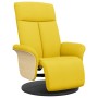 Sillón reclinable con reposapiés tela amarillo claro en Sillones | Comprar online en Foru.es
