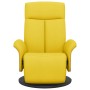Sillón reclinable con reposapiés tela amarillo claro en Sillones | Comprar online en Foru.es