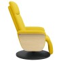 Sillón reclinable con reposapiés tela amarillo claro en Sillones | Comprar online en Foru.es