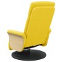 Sillón reclinable con reposapiés tela amarillo claro en Sillones | Comprar online en Foru.es