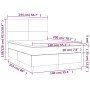 Cama box spring con colchón tela color crema 140x200 cm de vidaXL, Camas y somieres - Ref: Foro24-3141622, Precio: 506,94 €, ...