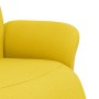 Sillón reclinable con reposapiés tela amarillo claro en Sillones | Comprar online en Foru.es