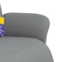 Sillón reclinable de masaje con reposapiés tela gris claro en Sillones | Comprar online en Foru.es