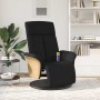 Sillón reclinable de masaje con reposapiés tela negra en Sillones | Comprar online en Foru.es