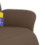 Sillón reclinable de masaje con reposapiés tela marrón en Sillones | Comprar online en Foru.es