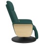 Sillón reclinable de masaje con reposapiés tela verde oscuro en Sillones | Comprar online en Foru.es