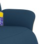 Sillón reclinable de masaje con reposapiés tela azul en Sillones | Comprar online en Foru.es