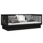 Sofá cama de madera maciza de pino negro 100x200 cm de vidaXL, Camas y somieres - Ref: Foro24-821573, Precio: 159,96 €, Descu...