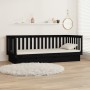 Sofá cama de madera maciza de pino negro 100x200 cm de vidaXL, Camas y somieres - Ref: Foro24-821573, Precio: 159,96 €, Descu...