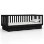 Sofá cama de madera maciza de pino negro 100x200 cm de vidaXL, Camas y somieres - Ref: Foro24-821573, Precio: 159,96 €, Descu...
