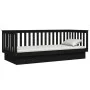 Sofá cama de madera maciza de pino negro 100x200 cm de vidaXL, Camas y somieres - Ref: Foro24-821573, Precio: 159,96 €, Descu...