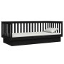 Sofá cama de madera maciza de pino negro 100x200 cm de vidaXL, Camas y somieres - Ref: Foro24-821573, Precio: 159,96 €, Descu...