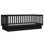 Sofá cama de madera maciza de pino negro 100x200 cm de vidaXL, Camas y somieres - Ref: Foro24-821573, Precio: 159,96 €, Descu...