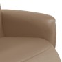 Sillón reclinable con reposapiés cuero sintético capuchino en Sillones | Comprar online en Foru.es