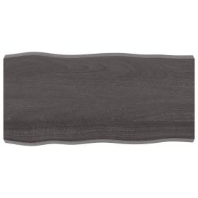 Tablero mesa madera tratada borde vivo marrón 100x50x(2-6) cm de vidaXL, Tableros para mesas - Ref: Foro24-364018, Precio: 61...