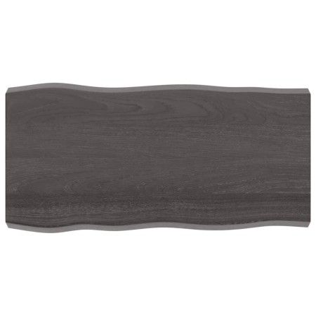 Tablero mesa madera tratada borde vivo marrón 100x50x(2-6) cm de vidaXL, Tableros para mesas - Ref: Foro24-364018, Precio: 61...