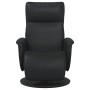 Sillón reclinable con reposapiés cuero sintético negro en Sillones | Comprar online en Foru.es