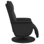 Sillón reclinable con reposapiés cuero sintético negro en Sillones | Comprar online en Foru.es
