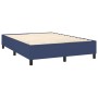 Cama box spring con colchón tela azul 140x200 cm de vidaXL, Camas y somieres - Ref: Foro24-3141783, Precio: 489,71 €, Descuen...