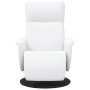 Sillón reclinable con reposapiés cuero sintético blanco en Sillones | Comprar online en Foru.es
