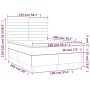 Cama box spring con colchón tela gris claro 140x200 cm de vidaXL, Camas y somieres - Ref: Foro24-3141857, Precio: 491,77 €, D...