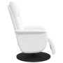 Sillón reclinable con reposapiés cuero sintético blanco en Sillones | Comprar online en Foru.es