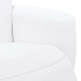 Sillón reclinable con reposapiés cuero sintético blanco en Sillones | Comprar online en Foru.es