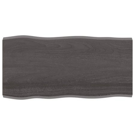 Tablero mesa madera tratada borde vivo marrón 100x50x(2-4) cm de vidaXL, Tableros para mesas - Ref: Foro24-364017, Precio: 51...