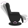 Sillón reclinable masaje con reposapiés cuero sintético negro en Sillones | Comprar online en Foru.es