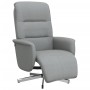 Sillón reclinable con reposapiés tela gris claro en Sillones | Comprar online en Foru.es