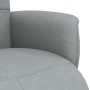 Sillón reclinable con reposapiés tela gris claro en Sillones | Comprar online en Foru.es