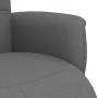 Sillón reclinable con reposapiés tela gris oscuro en Sillones | Comprar online en Foru.es