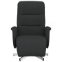 Sillón reclinable con reposapiés tela negra en Sillones | Comprar online en Foru.es