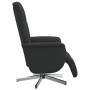 Sillón reclinable con reposapiés tela negra en Sillones | Comprar online en Foru.es