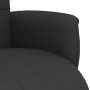 Sillón reclinable con reposapiés tela negra en Sillones | Comprar online en Foru.es