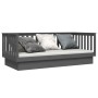 Sofá cama madera maciza de pino gris 80x200 cm de vidaXL, Camas y somieres - Ref: Foro24-821561, Precio: 174,46 €, Descuento: %