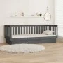 Gray solid pine wood sofa bed 80x200 cm by vidaXL, Beds and slatted bases - Ref: Foro24-821561, Price: 155,42 €, Discount: %