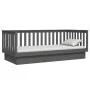 Gray solid pine wood sofa bed 80x200 cm by vidaXL, Beds and slatted bases - Ref: Foro24-821561, Price: 155,42 €, Discount: %