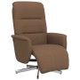 Sillón reclinable con reposapiés tela marrón en Sillones | Comprar online en Foru.es