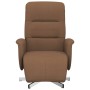 Sillón reclinable con reposapiés tela marrón en Sillones | Comprar online en Foru.es