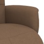 Sillón reclinable con reposapiés tela marrón en Sillones | Comprar online en Foru.es