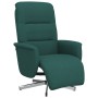 Sillón reclinable con reposapiés tela verde oscuro en Sillones | Comprar online en Foru.es
